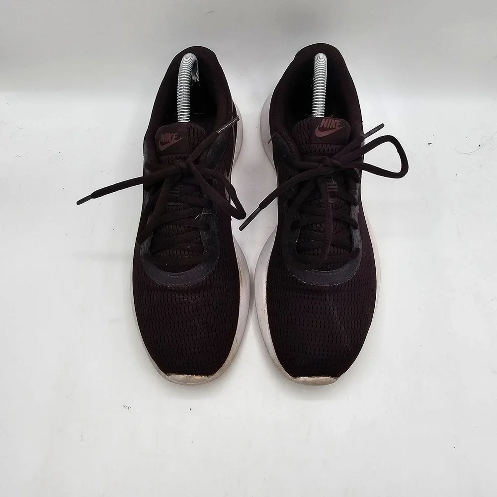 Nike Tanjun Shoes Womens Size 9 Bordeaux‎ Mesh Running Rose Gold 812655-607